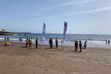 Llegada de Carmelo Santana a Melenara (Foto TA)